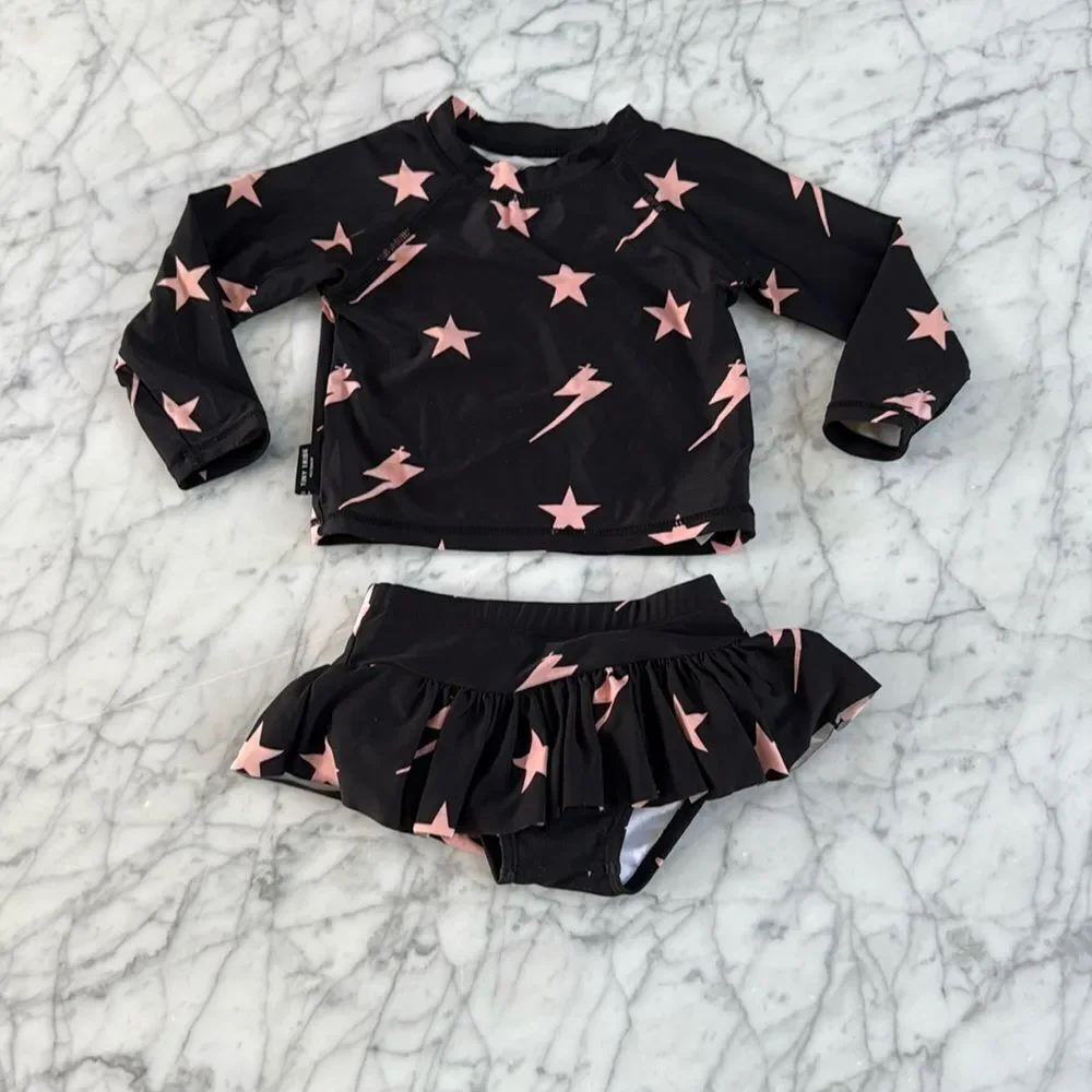 Tiny Tribe | Lightning Two-Piece Swimsuit Sz 12Month